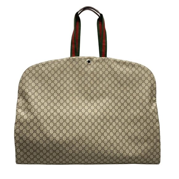 Auth GUCCI GG Plus / GG Supreme / Shelly 758686 Beige Dark Brown Multi PVC - Picture 2 of 16